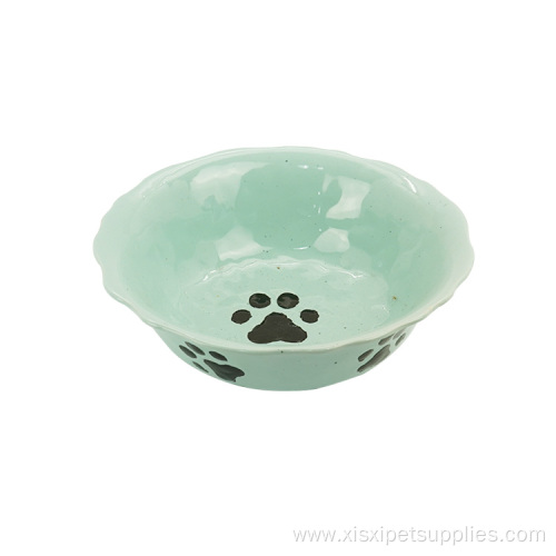 Anti Slip Feeding Pet Puppy Kitten Ceramics Bowl